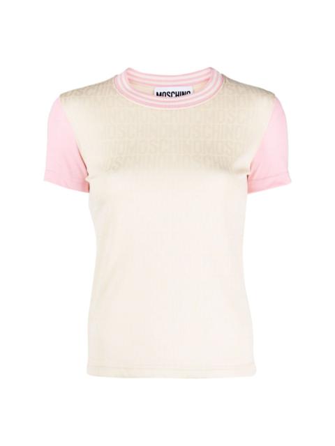 Moschino logo-jacquard jersey T-shirt