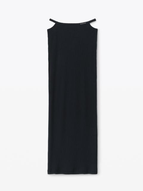 Alexander Wang g-string rib knit cotton jersey skirt