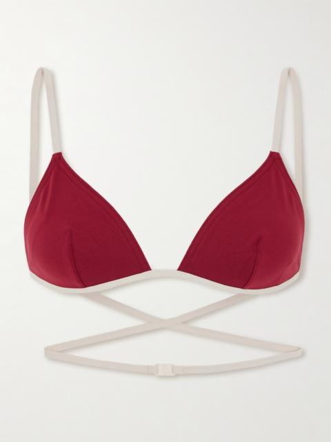 ERES Reinette Karen Two-tone Triangle Bikini Top