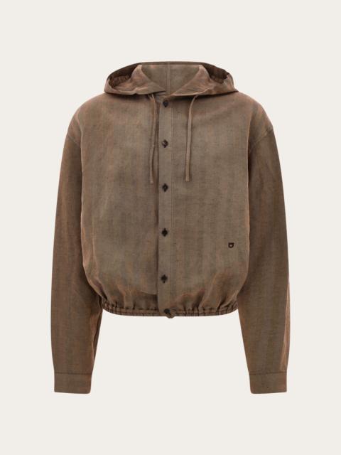 FERRAGAMO Hooded lightweight blouson