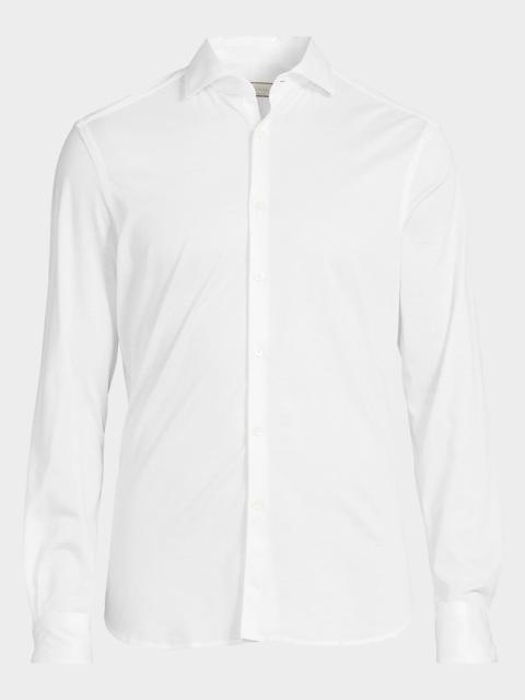 Canali Men's Cotton Jersey Sport Shirt