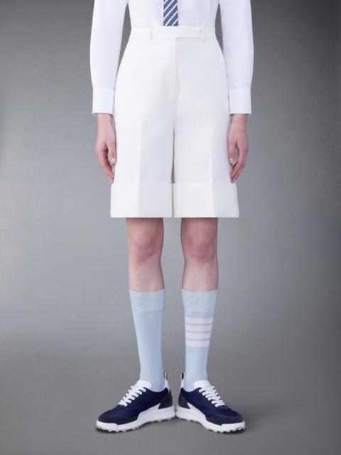 Thom Browne COTTON CANVAS HIGH WAISTED SHORTS
