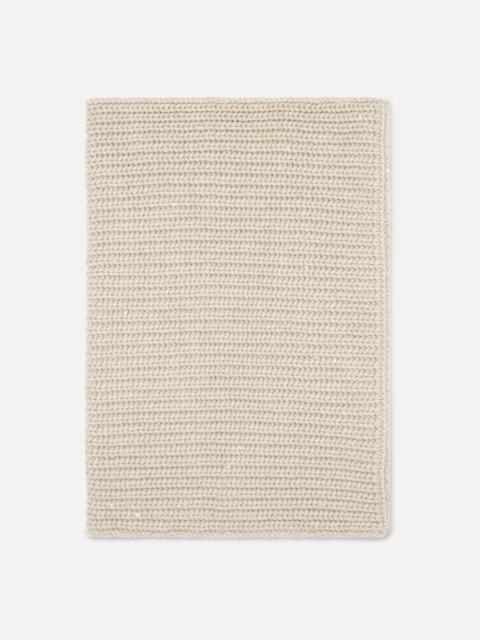 Brunello Cucinelli Cashmere and silk dazzling rib knit neck warmer