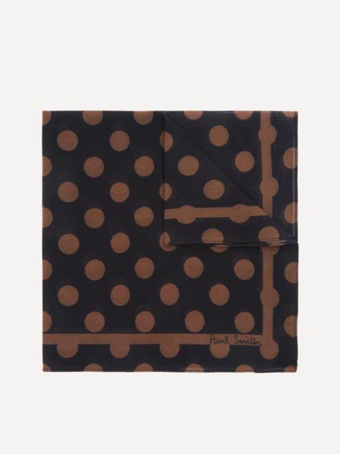 Paul Smith Polka Dot Cotton Pocket Square