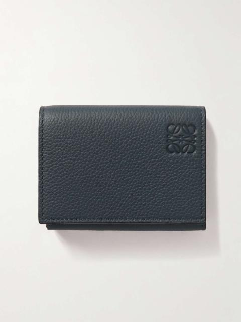 Loewe Logo-Debossed Full-Grain Leather Trifold Wallet | REVERSIBLE