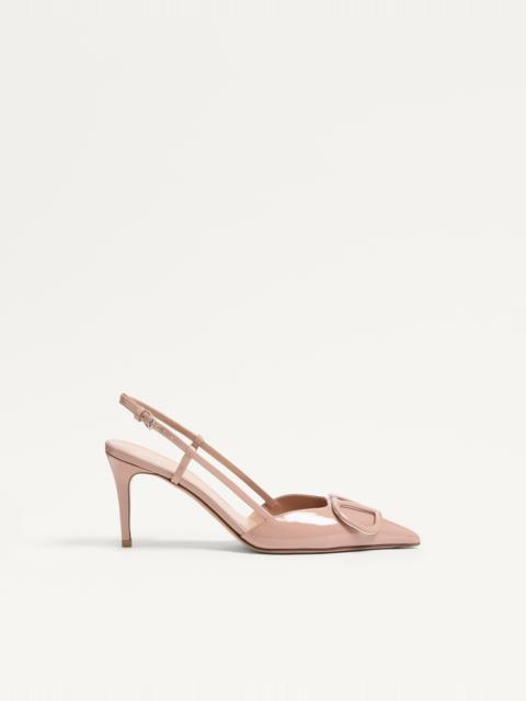 Valentino VLOGO SIGNATURE PATENT LEATHER SLINGBACK PUMP 80MM
