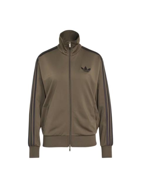 adidas Originals (WMNS) adidas Firebird Track Top Loose Asia Sizing 'Focus Olive' KU8198