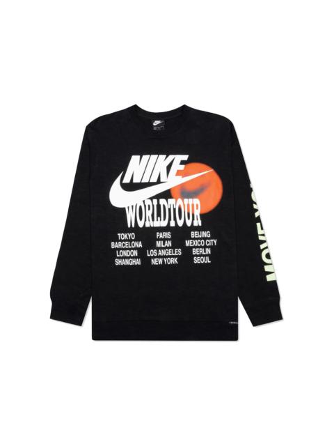 Nike Nike Sportswear World Tour Long Sleeve Tee Black