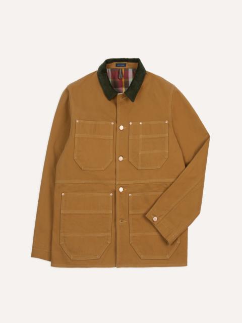 Drake's Tobacco Canvas Welder Jacket
