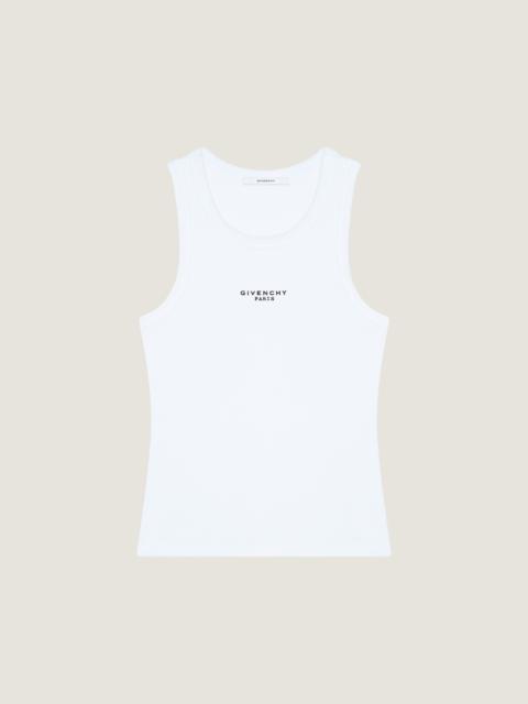 Givenchy SLIM FIT TANK TOP IN COTTON WITH GIVENCHY PARIS PRINT