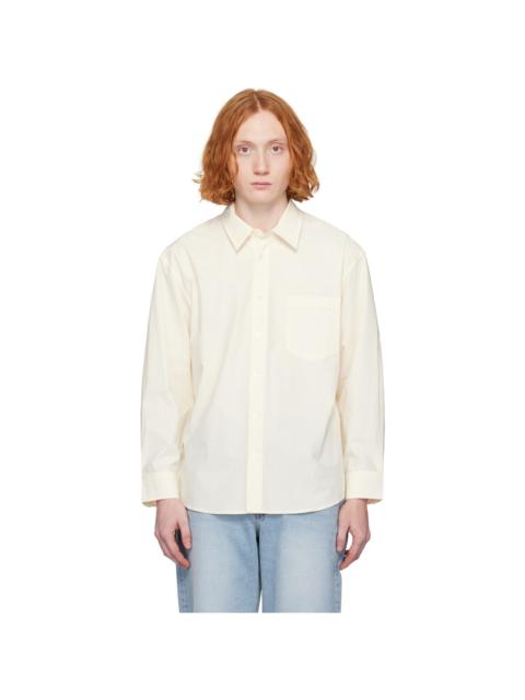 Dunst Off-White Paperly Cotton Oversized Shirt