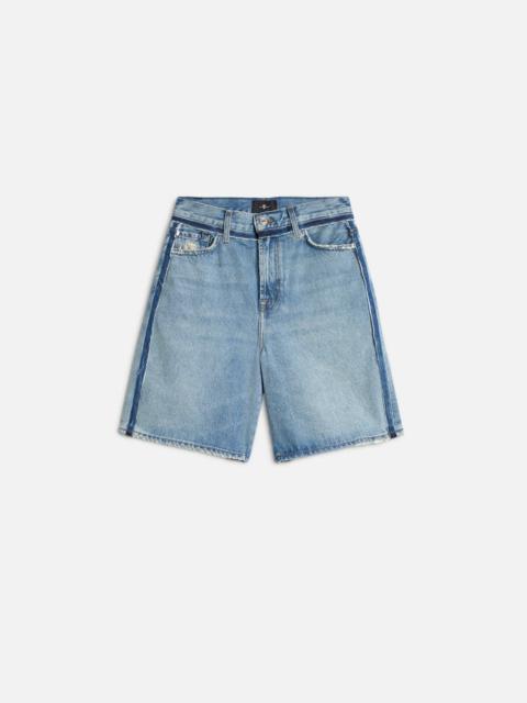 7 For All Mankind LOLA SHORT in MANKIND Sapphire Dust