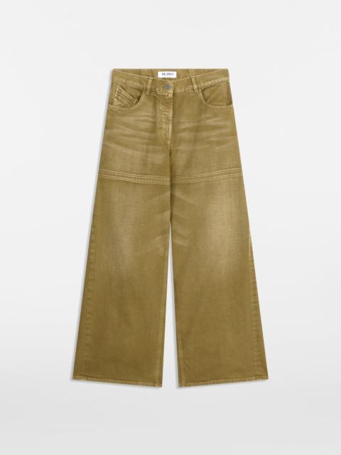 THE ATTICO BRUSHED GREEN JEANS