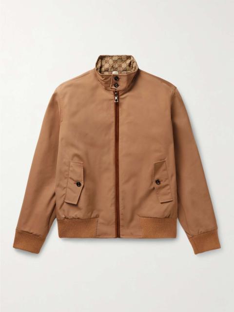 GUCCI Reversible Cotton-Blend Gabardine and Cotton-Canvas Jacket