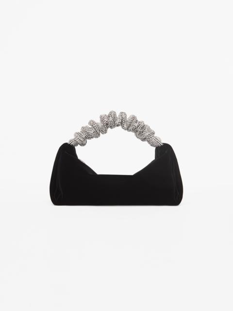 Alexander Wang SCRUNCHIE MINI BAG IN VELVET CRYSTAL