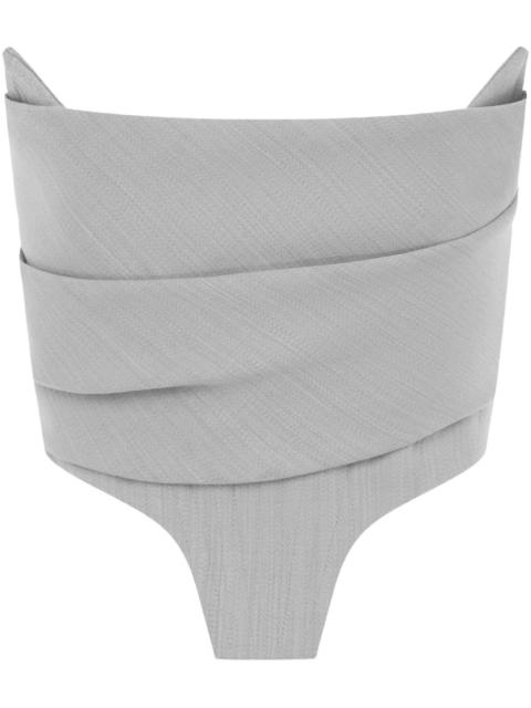 ALEX PERRY strapless corset top