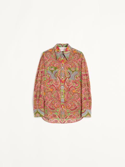 Valentino SHIRT IN MUSSOLA CACHEMIRE VOYAGE IMAGINAIRE