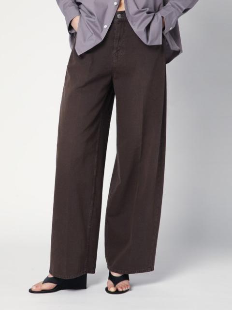 6397 ROOMY WIDE BROWN JEANS