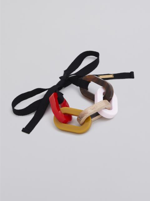 Marni MULTI-COLOURED RESIN CHAIN REVIVAL BRACELET