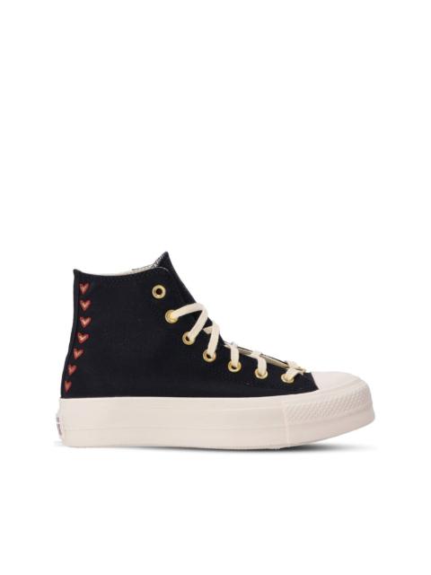 Chuck Taylor All Star Hearts platform sneakers