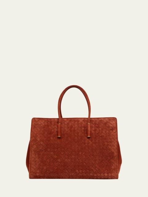 Bottega Veneta Barbara Medium Suede Tote Bag