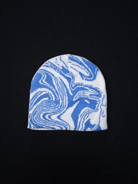 Other brands Japanese Brand - Rare Planet Heaven Graphic No Cuff Knit Blue Beanie OS