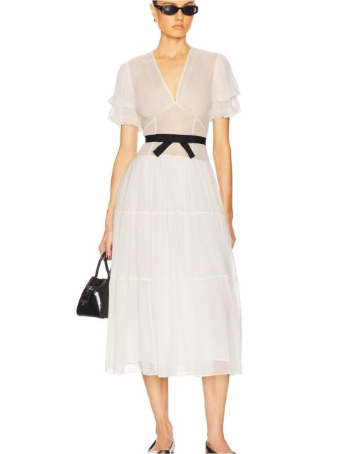 HELSA The Sasha Dress in Silk Chiffon