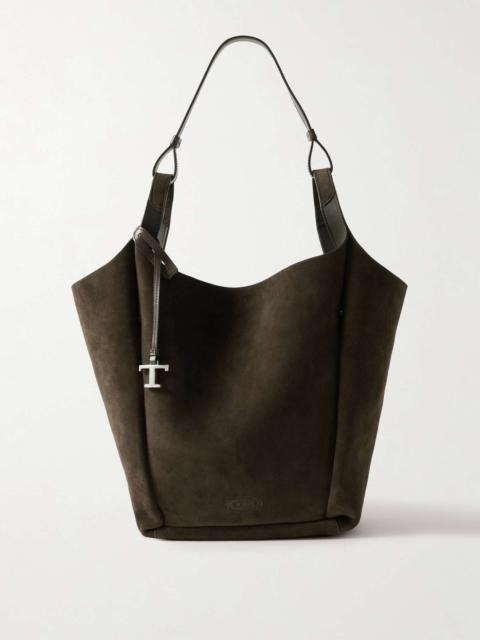 Tod's Api suede tote