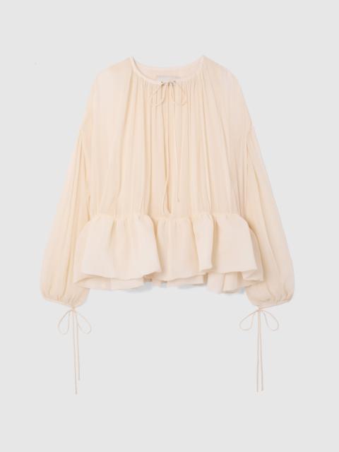LIBEROWE CHIFFON PEPLUM BLOUSE