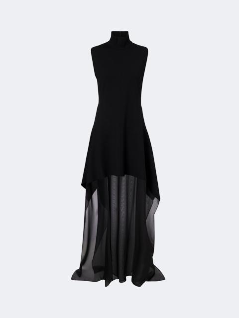 Sportmax Turtleneck tiered maxi dress