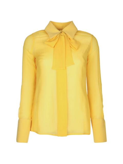 ELISABETTA FRANCHI tie-neck shirt