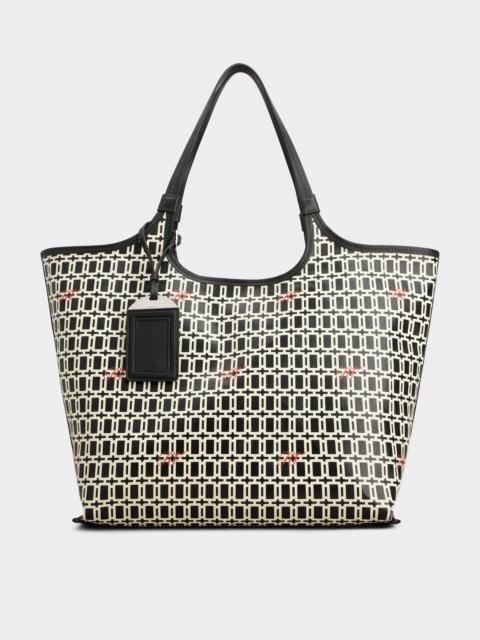 Roger Vivier Grand Vivier Medium Shopping Bag in fabric