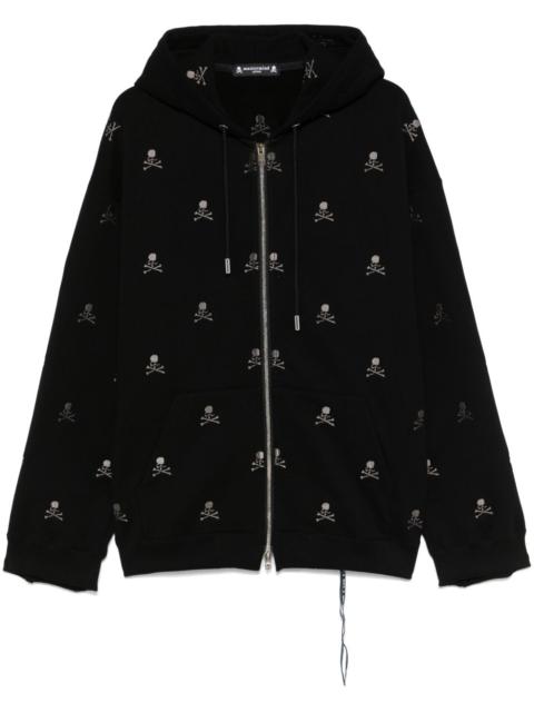 mastermind JAPAN skull-embroidered hoodie