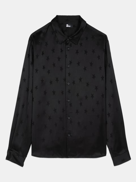 The Kooples BLACK JACQUARD SHIRT WITH STARS