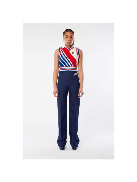 CASABLANCA Diagonal Stripe Knit Vest