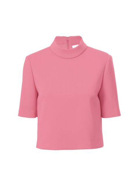 CAROLINA HERRERA short-sleeve mock-neck top