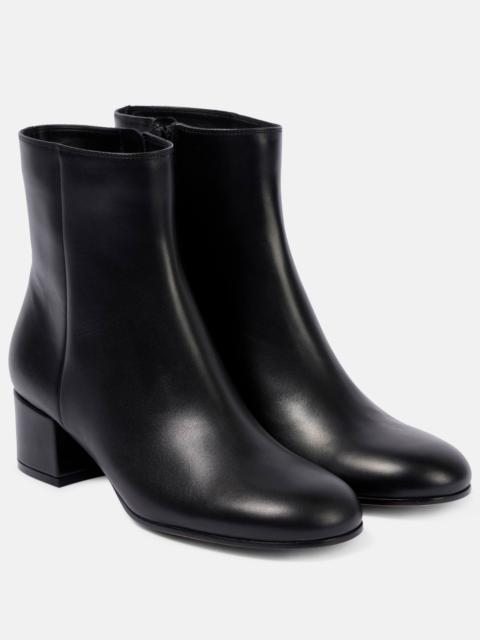 45 leather ankle boots