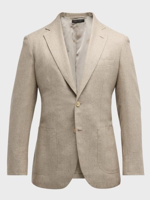Brioni Men's Melange Twill Blazer
