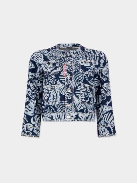 DSQUARED2 DARK FLOWER WASH MINI KABAN