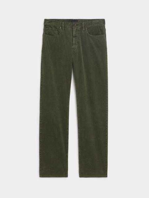 TODD SNYDER Straight Fit 5-Pocket Corduroy Pant
