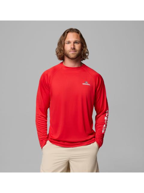 Columbia Men's Collegiate PFG Terminal Tackle Long Sleeve Shirt - Georgia