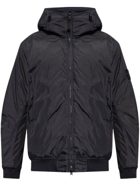 Stone Island Compass-badge hooded windbreaker
