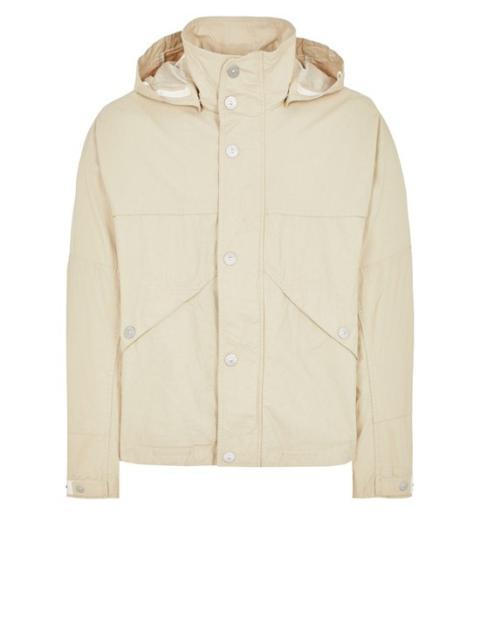 418X1 STONE ISLAND MARINA_RAW PLATED LINEN ECRU