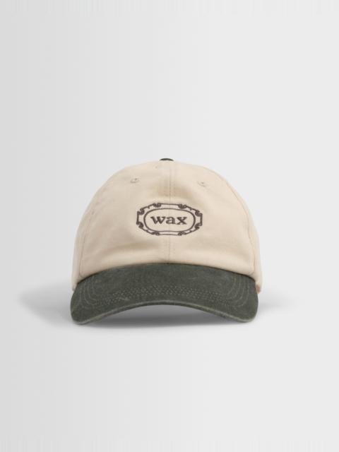 Wax London Spencer - Ecru And Khaki Cotton Sports Cap