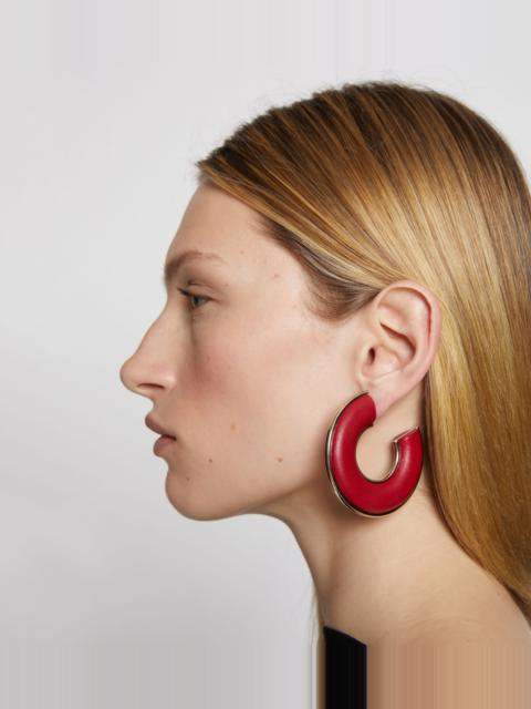 Proenza Schouler Leather Hoop Earrings