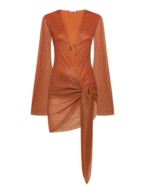 Oséree Lumiere Mini Pareo Dress orange