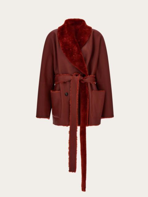 FERRAGAMO Reversible shearling jacket