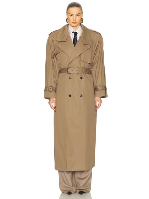 SAINT LAURENT Belted Trench Coat