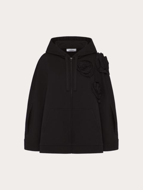 Valentino VALENTINO ROSE BLOSSOM JERSEY SWEATSHIRT