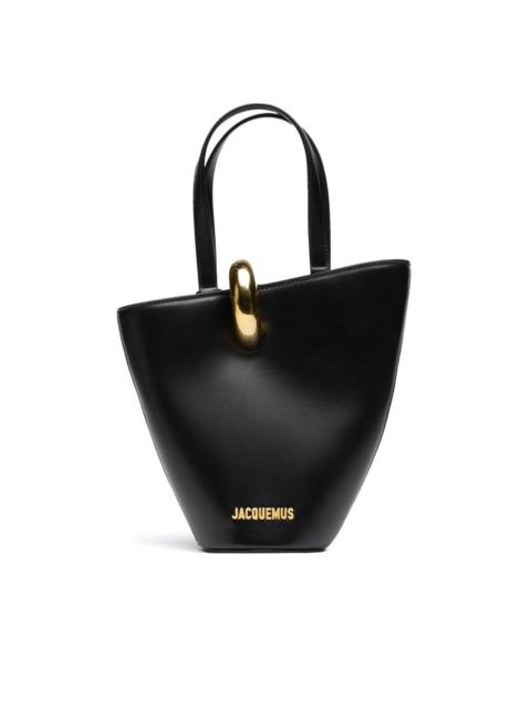 JACQUEMUS Le Petit Bambola leather tote bag